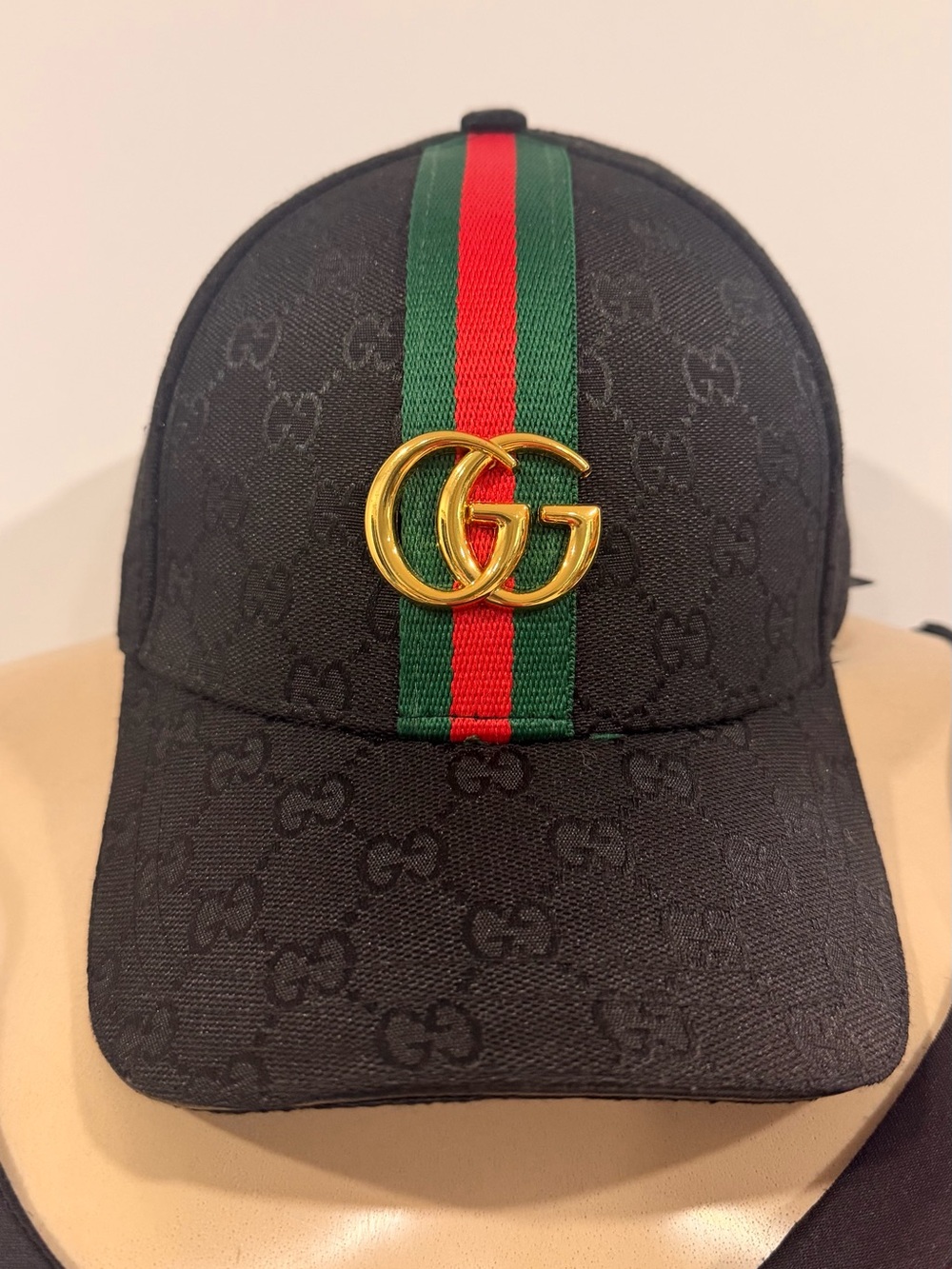 Beautiful Black Baseball Cap. Unisex hat.